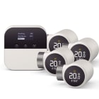 Panasonic Chauffage et climatisation - Kit Optimiseur de pompe à chaleur X + 4 Têtes Thermostatiques Intelligentes X