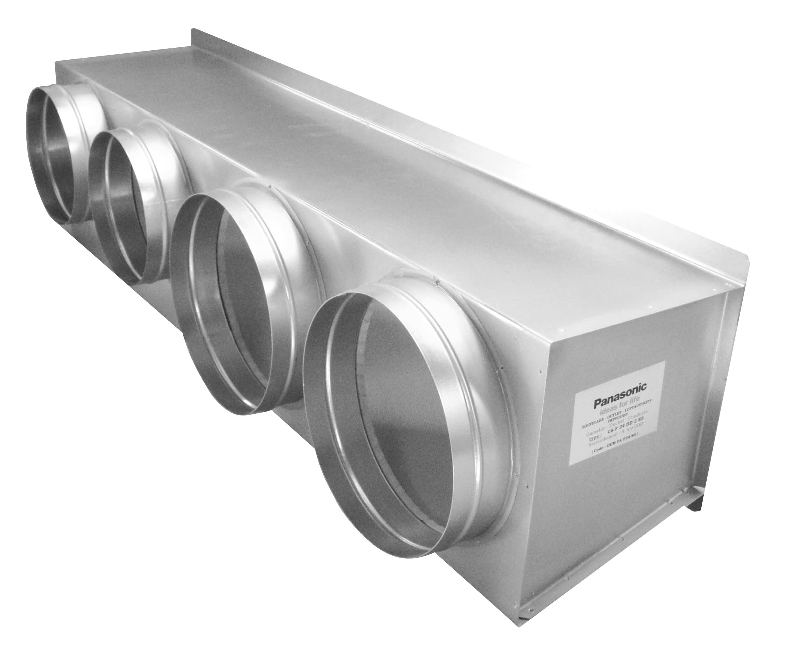 Panasonic Chauffage et climatisation - Plenums pour Gainable haute pression (4 sorties) Pac i & Eco i