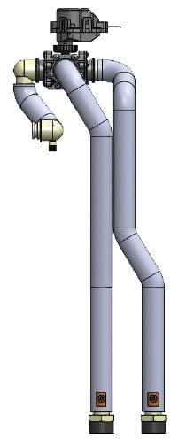 Panasonic Chauffage et climatisation - Kit vannes 3 voies pour intérieur du kit hydraulique pour Séries K et L