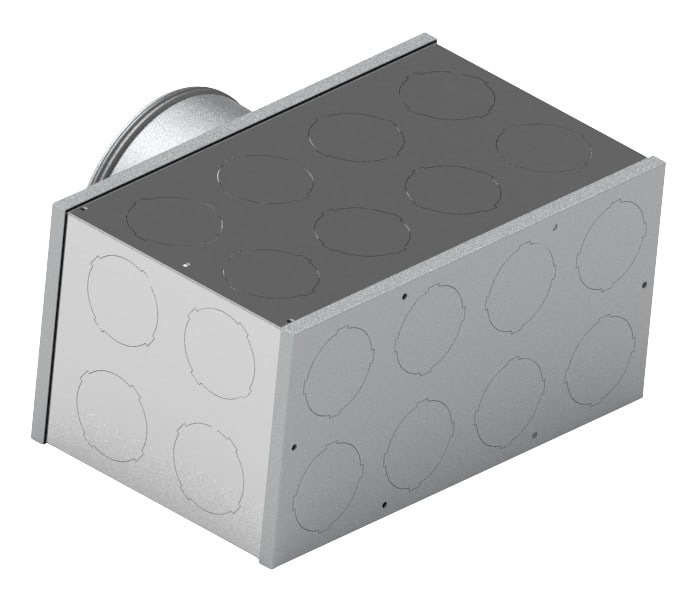 Panasonic Chauffage et climatisation - TG3 collecteur acier isolé avec trappe, sorties latérales/avant/perpendiculaires