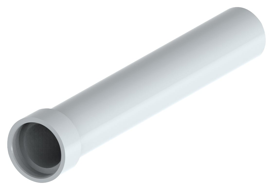 Panasonic Chauffage et climatisation - Tube isolé rigide (tube PPE principal). DN 160 mm, L= 1 m, 1 joint inclus.