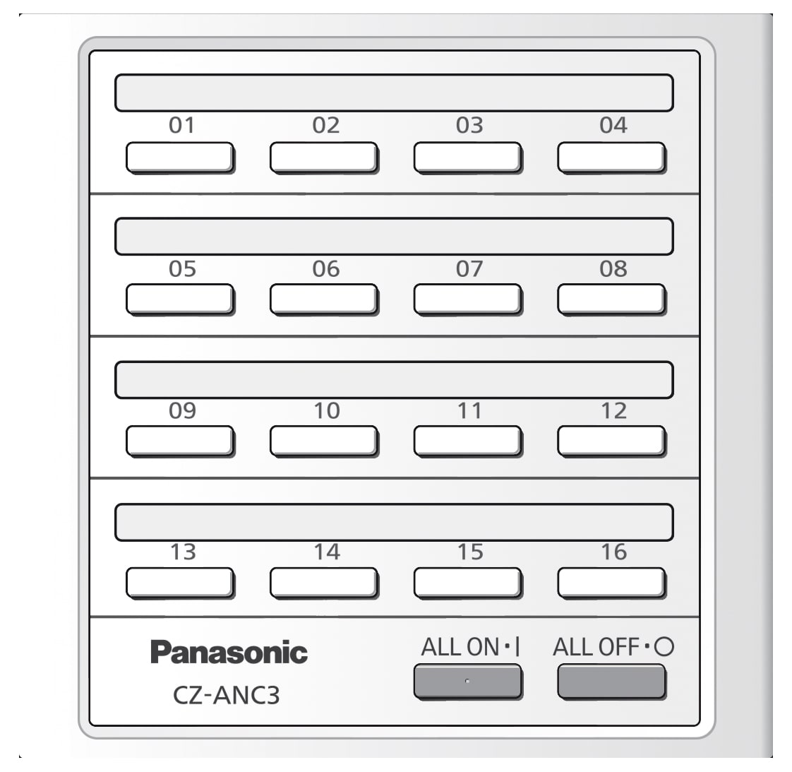 Panasonic Clim - Tcd centralisée marche/arrêt, jusqu'à 16 groupes, 64 unités intérieures.