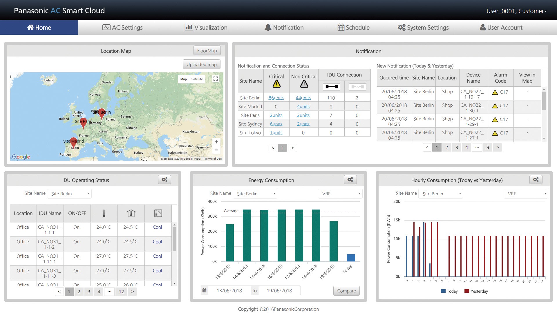 Panasonic Chauffage et climatisation - Adaptateur AC Smart Cloud Tertiaire pour ECOi. PACi et ECO G