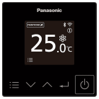 Panasonic Chauffage et climatisation - Télécommande filaire simplifiée avec connectivité Bluetooth et Wi-Fi - Noire