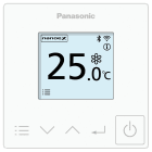 Panasonic Chauffage et climatisation - Télécommande filaire simplifiée avec connectivité Bluetooth et Wi-Fi - Blanche