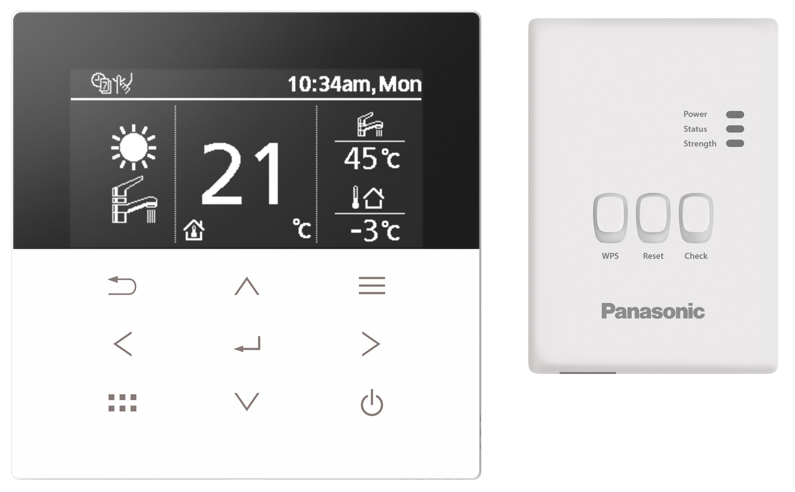 Panasonic Chauffage et climatisation - Télécommande avec adaptateur wifi intégré