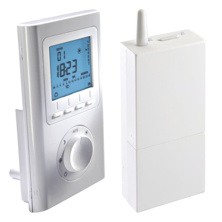 Panasonic Chauffage et climatisation - Thermostat d?ambiance LCD sans fil avec programmateur hebdomadaire