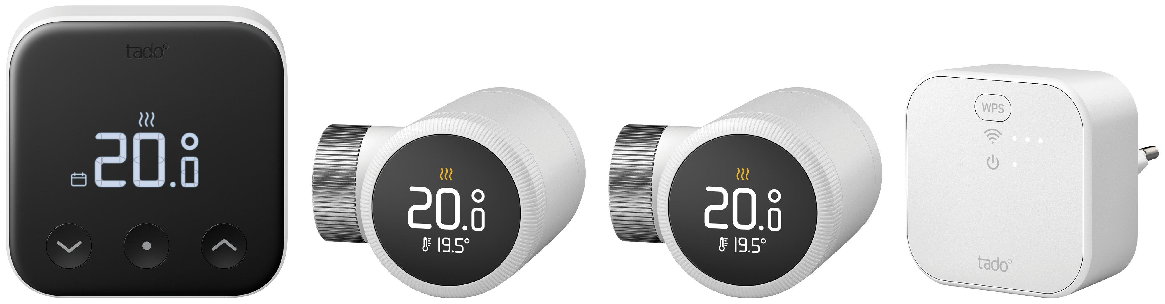 Panasonic Chauffage et climatisation - Kit tado°: 1 Thermo. Int. Fil. X + 2 Têtes Thermost. Intellig. X + 1 Bridge X