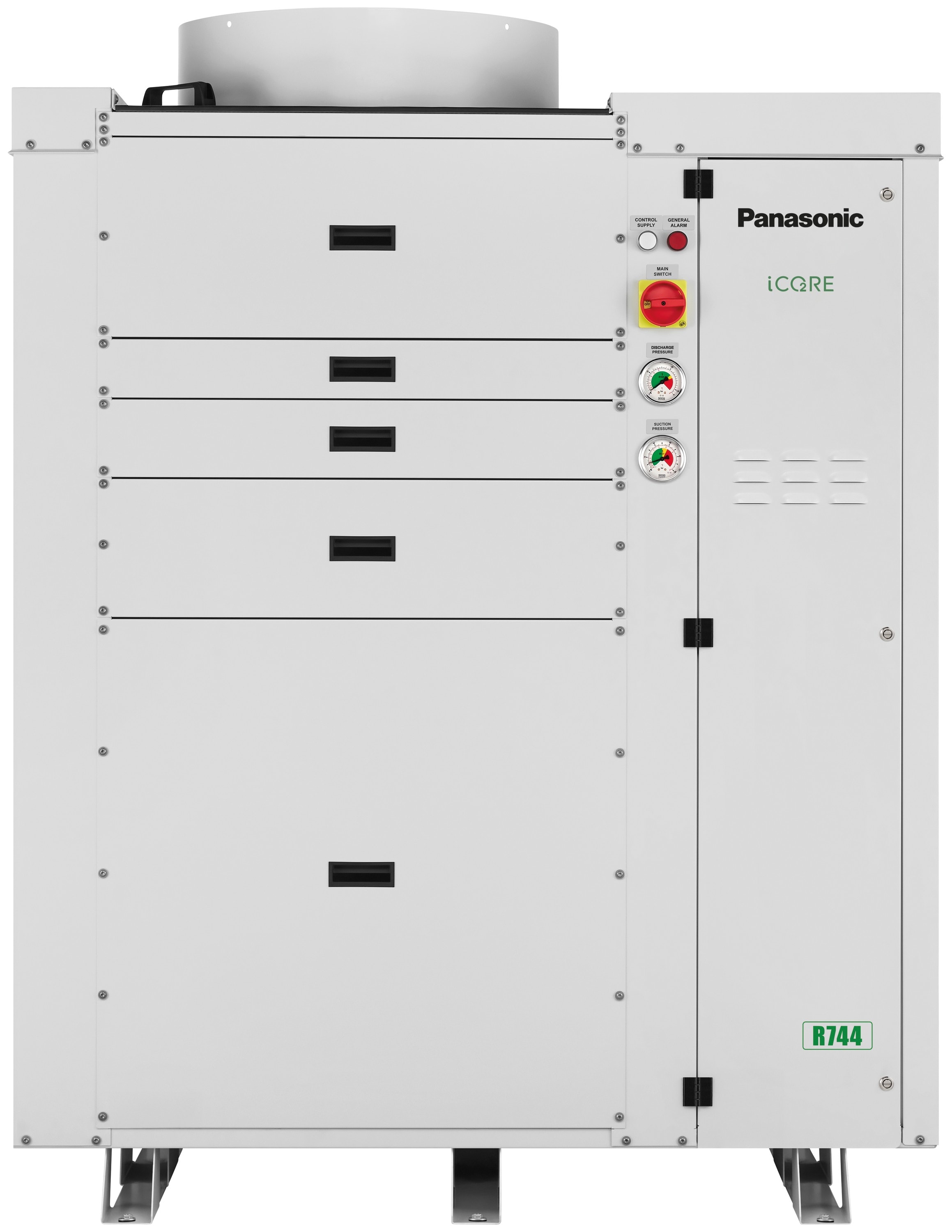 Panasonic Chauffage et climatisation - Groupe de condensation CO2 HP MT 15kW/LT 7kW + Revêt.