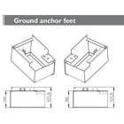 Panasonic Chauffage et climatisation - Kits de 2 pieds pour supporter les modèles Aquarea Air au sol