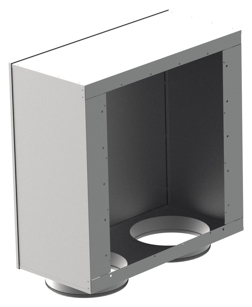 Panasonic Chauffage et climatisation - Plénum d?admission d?air gainé (2 x DN 355 mm) pour VTVF250N et VTVF250P