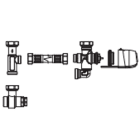 Panasonic Chauffage et climatisation - Vanne 3 voies pour pour ventilo-convecteurs type gainable