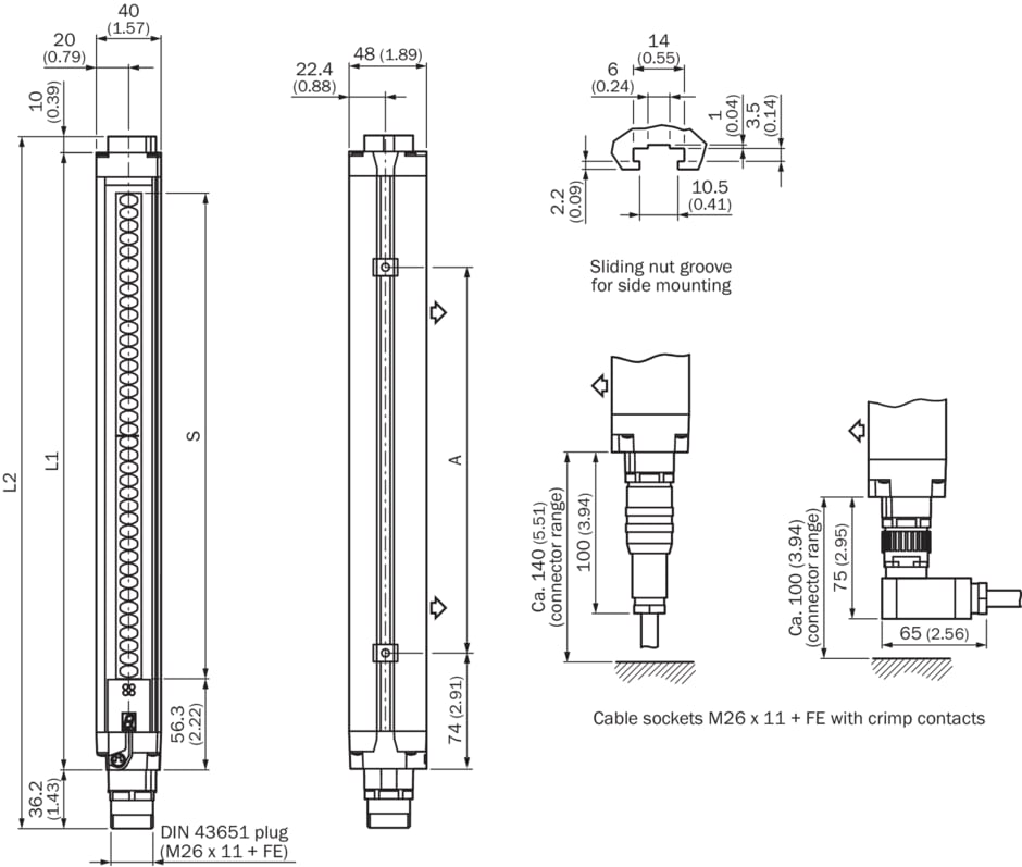 Sick - Barrages immatériels de sécurité, C40S-0301CA010