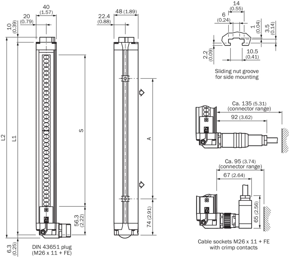 Sick - Barrages immatériels de sécurité, C40S-0301CA020