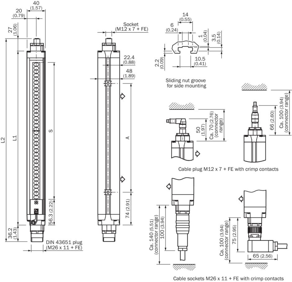 Sick - Barrages immatériels de sécurité, C40S-0701DA040