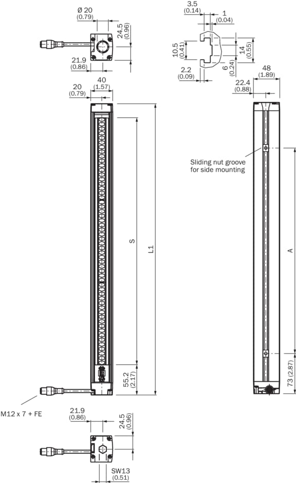 Sick - Barrages immatériels de sécurité, C46S-1201CT400