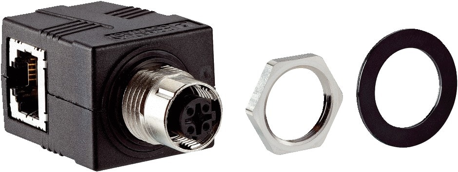 Sick - connecteurs et câbles, Connecteur traversant Ethernet RJ45