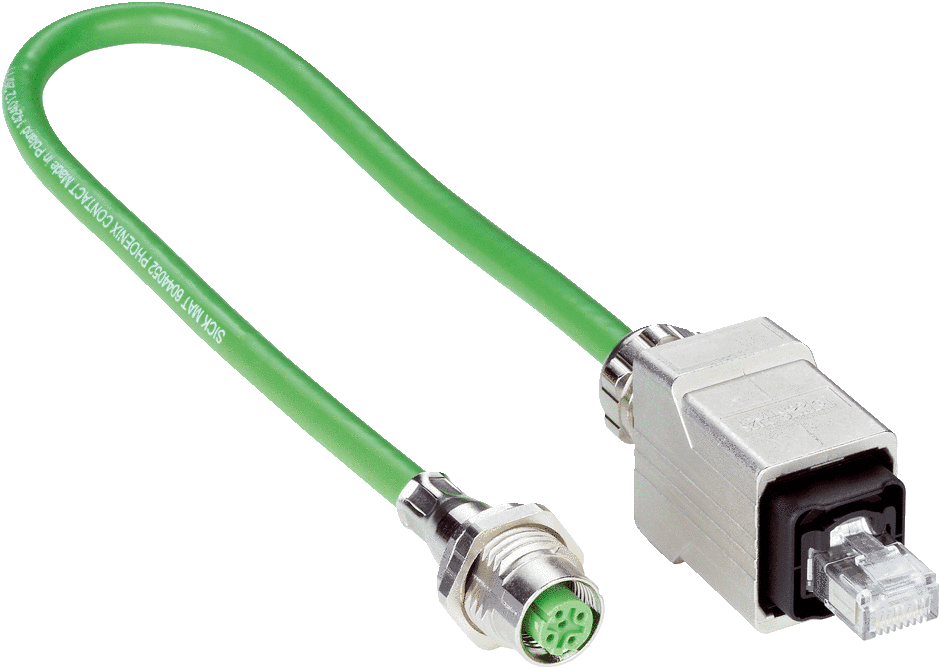 Sick - connecteurs et câbles, Câble adaptateur RJ45PP/M12