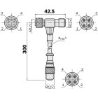 Sick - connecteurs et câbles, DSL-1104-T0M3
