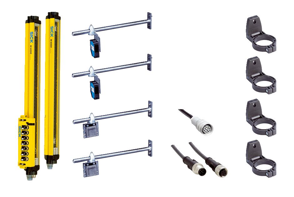 Sick - Barrières photoélectriques de sécurité, M4000 Adv. basic set 2-beam A/P X-muting