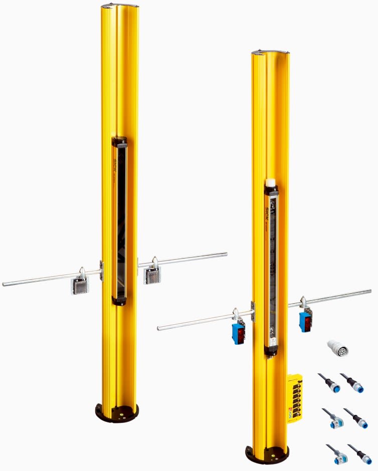 Sick - Barrières photoélectriques de sécurité, Mutingsystem M40Z, Komplett-Paket, Säule