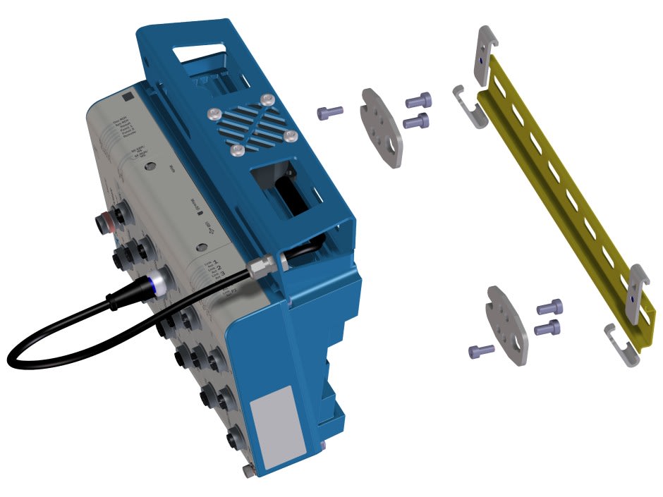 Sick - technique de fixation, Kit de fixation rail DIN