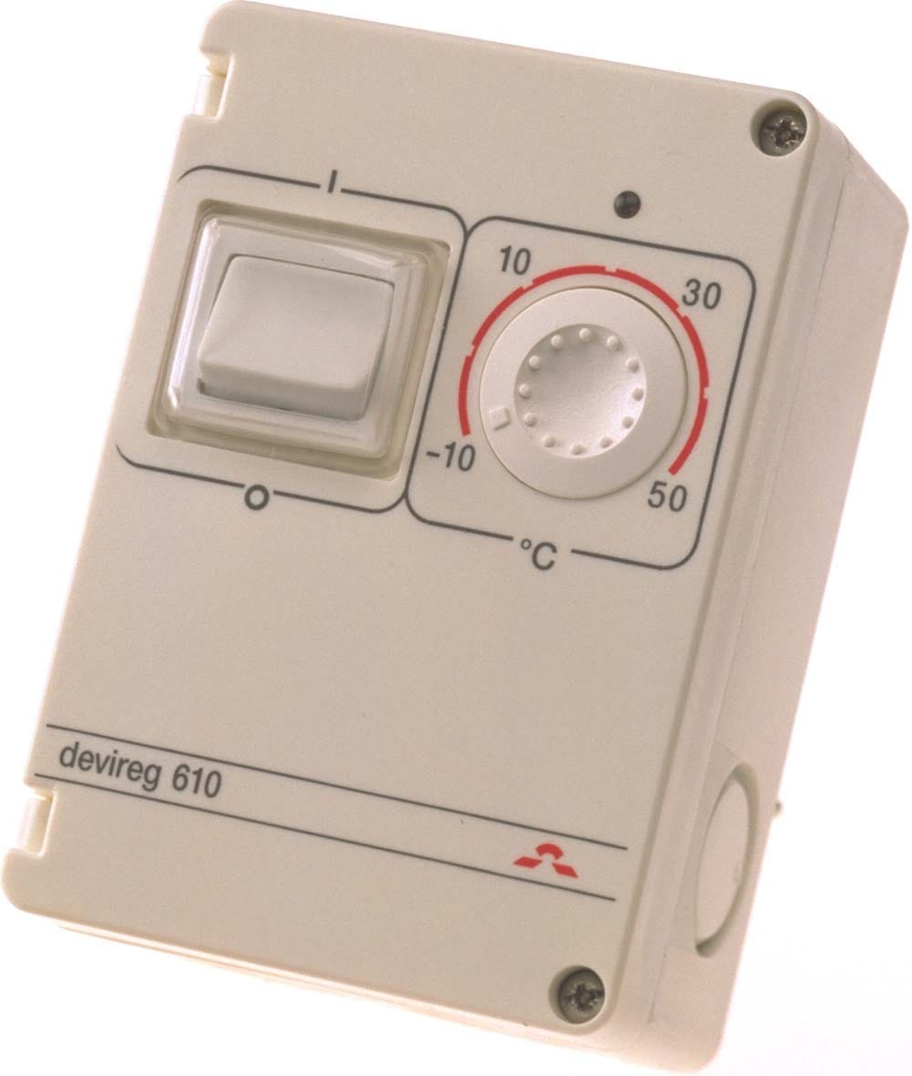 Danfoss - Thermostat  DEVIreg 610 IP44 -30°C/+50°C, 70mmx100mmx45, 230V ,10A
