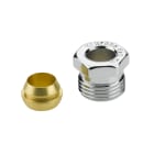Danfoss - Raccord à visser chromé mâle 1/2" pour tube cuivre 10/12