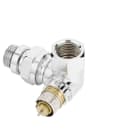 Danfoss - RA-NCX corps thermostatique Danfoss à Kv réglable, chromé pour radiateur design.