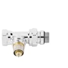 Danfoss - RA-NCX corps thermostatique Danfoss à Kv réglable, chromé pour radiateur design.