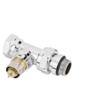 Danfoss - RA-NCX corps thermostatique Danfoss à Kv réglable, chromé pour radiateur design.