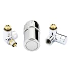 Danfoss - KIT X-TRA pour radiateurs décors, chromé, montage tete à gauche