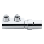 Danfoss - VHX/RAX angle 2-pipe Cr.plated