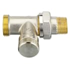 Danfoss - RLV té réglage 1/2 avec raccord mâle