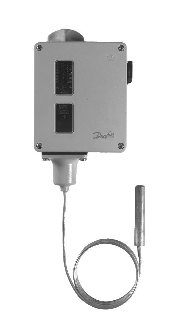 Danfoss - Thermostat, RT106 Plage de températures [°C]: 20 - 90, Réarmement: Auto, Fonctio