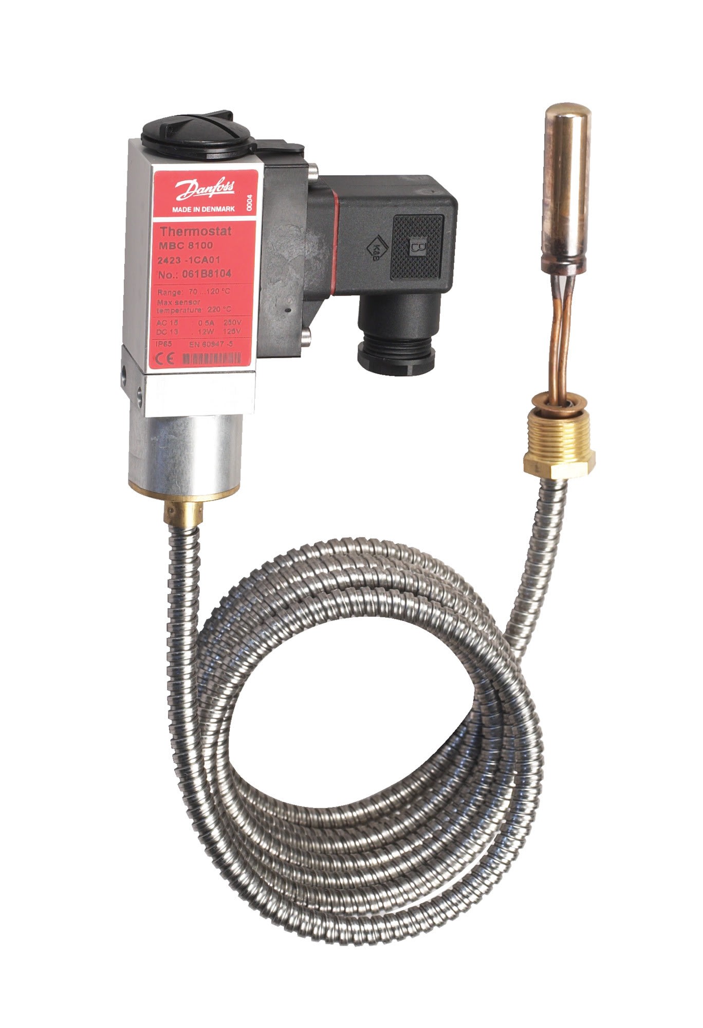 Danfoss - Thermostat, MBC 8100 Plage de températures [°C]: 70 - 120, Réarmement: Auto, Fon