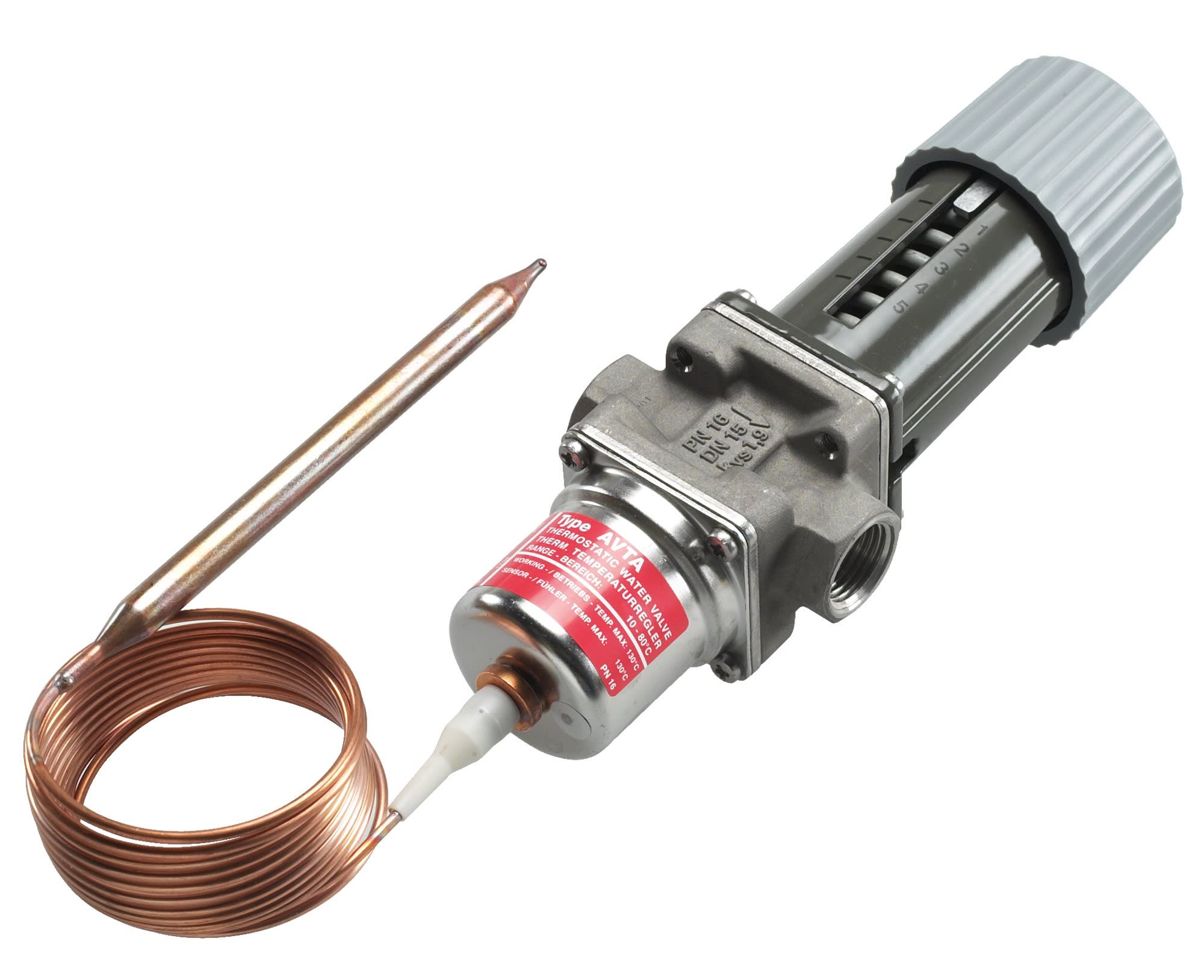 Danfoss - Vanne à eau thermostatique, AVTA 15, G, 1/2 Matériau du corps: Acier inoxydable,