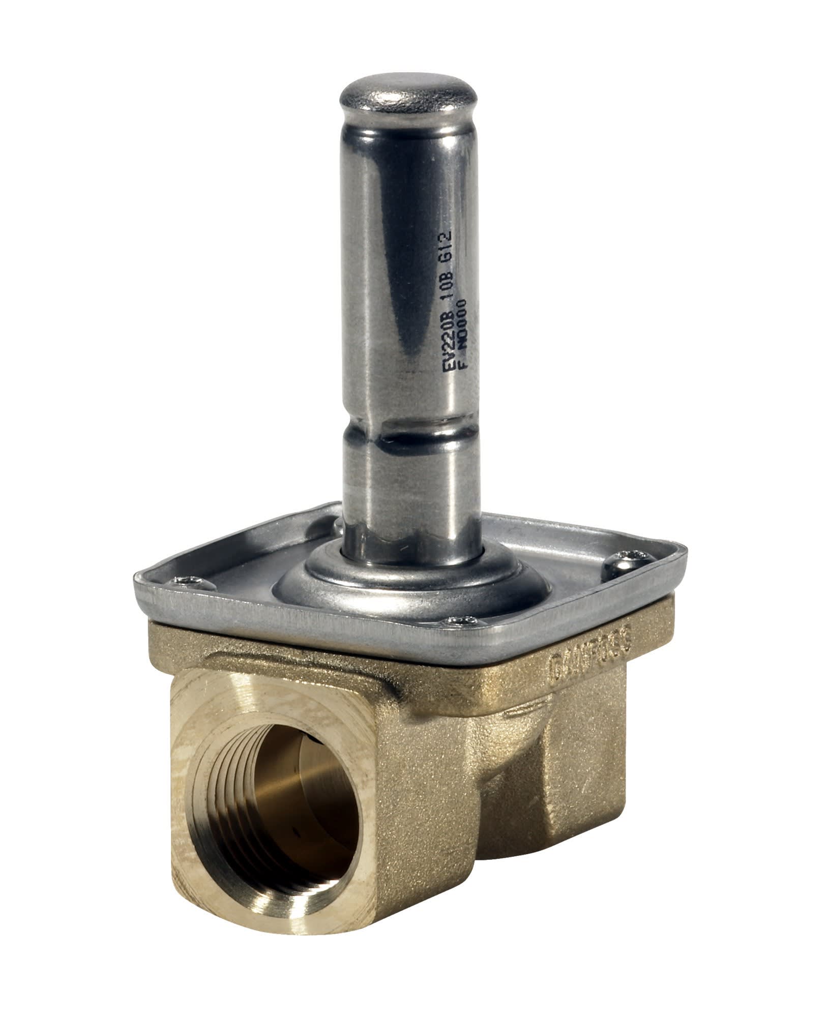 Danfoss - Vanne solénoïde, EV220B, G, 1/2, FKM Matériau du corps: Laiton, Fonctionnement: