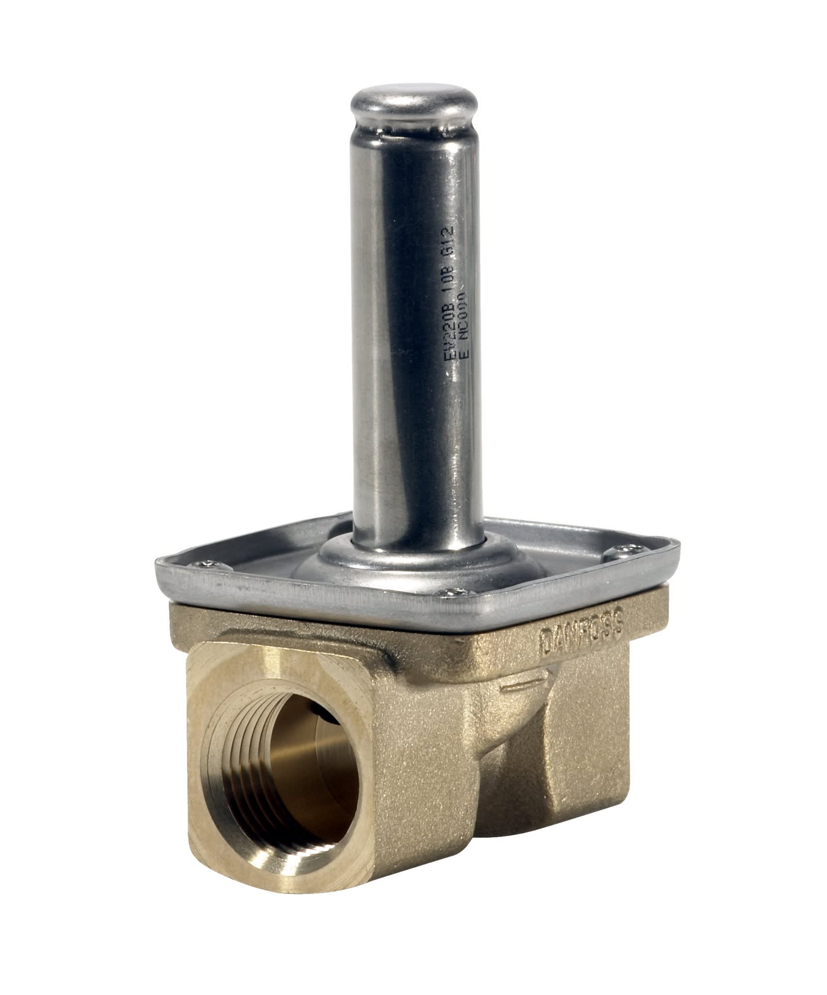 Danfoss - Vanne solénoïde, EV220B, G, 1/2, FKM, NF Matériau du corps: Laiton, Fonctionneme