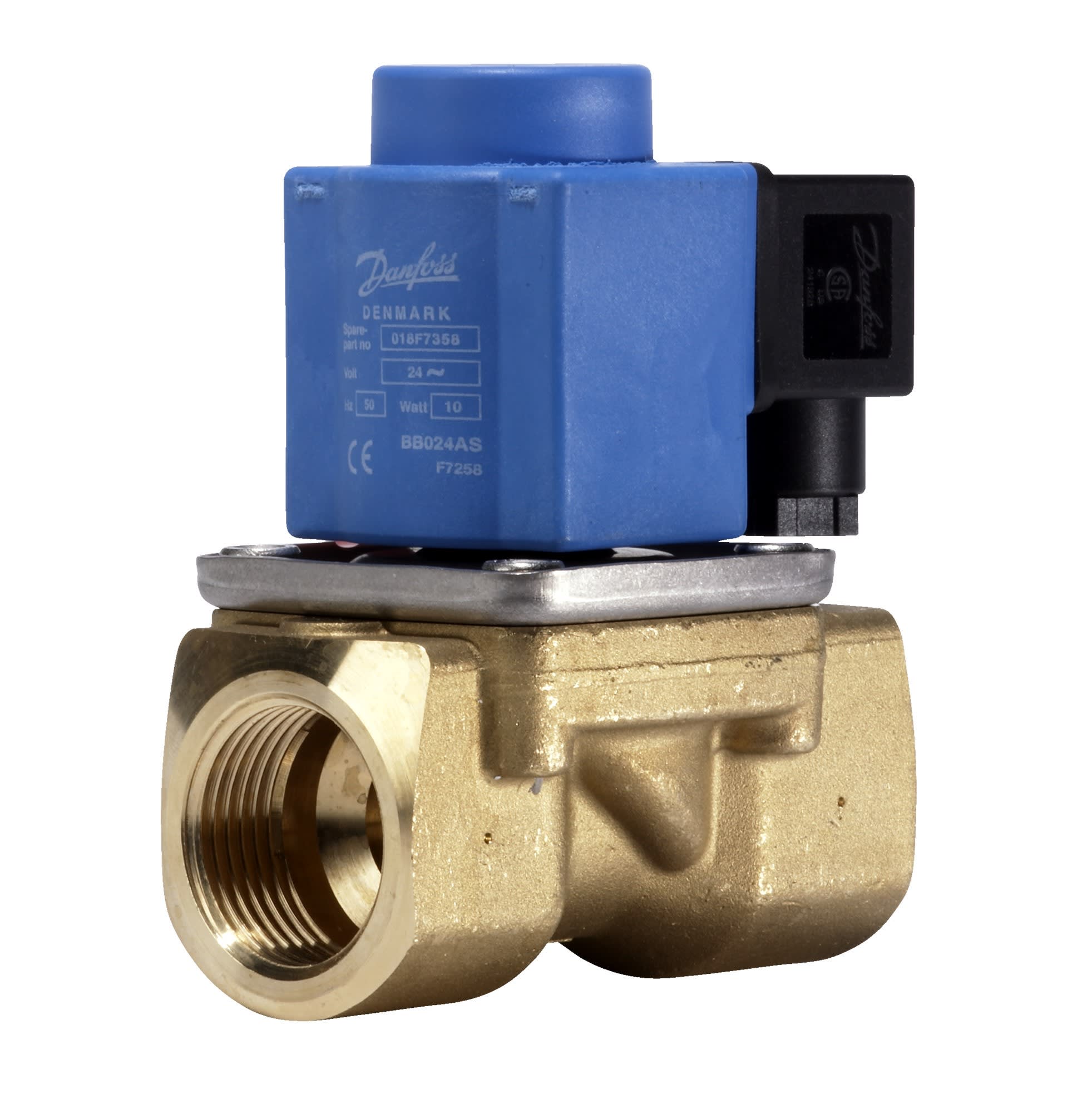 Danfoss - Vanne solénoïde, EV251B, G, 1, NBR, NF Homologation: CE, Matériau du corps: Lait