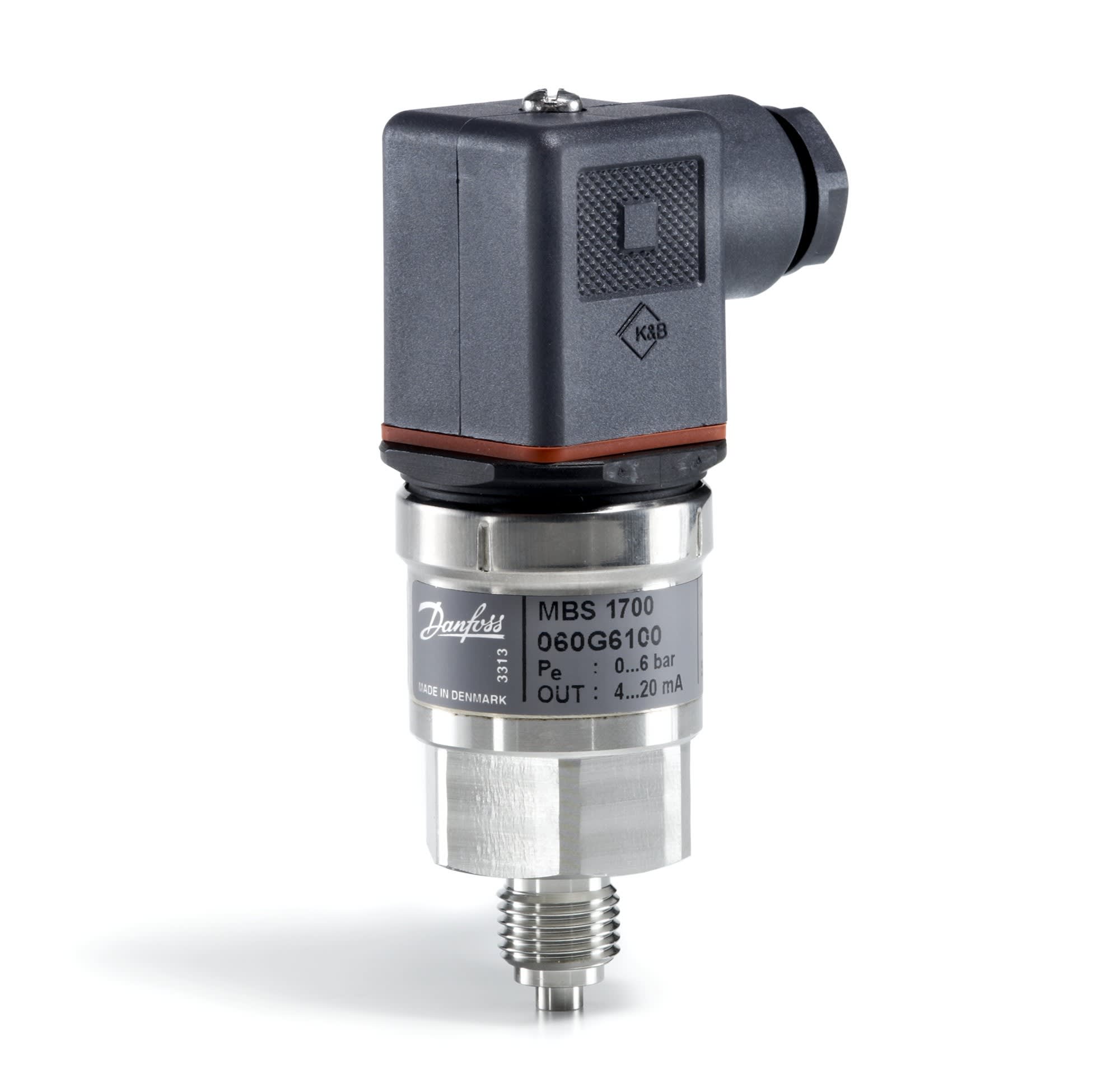 Danfoss - Transmetteur de pression, MBS 1700, 0.00 bar - 25.00 bar, 0.00 psi - 362.59 psi