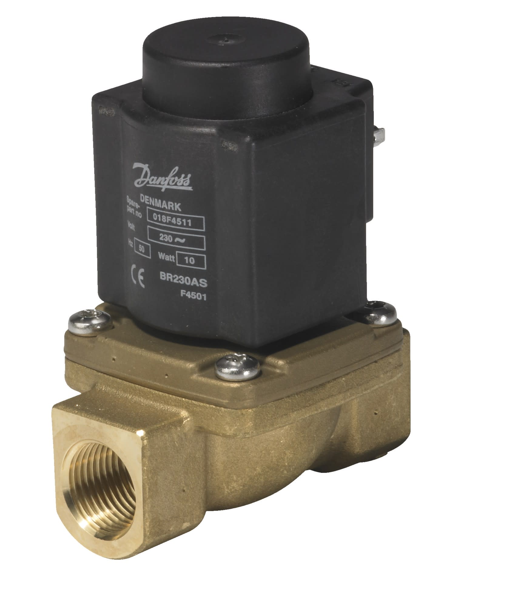 Danfoss - Vanne solénoïde, EV225B, G, 1/2, PTFE, NF Homologation: CE; UL; UR, Matériau du