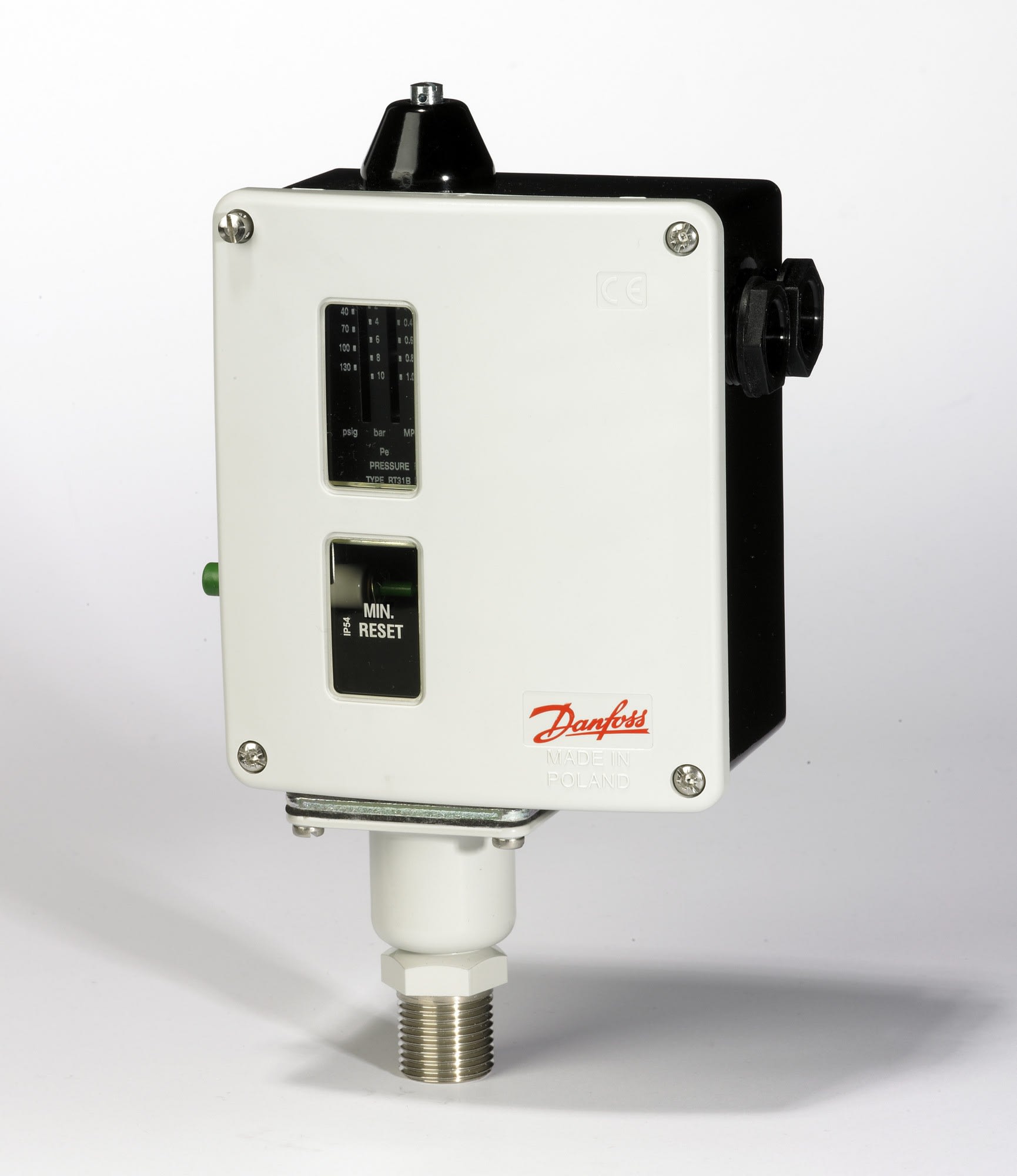 Danfoss - Pressostat, RT31S Plage de press de rég: 2.00-10.00, Diff [bar]: 0.30, Fonction