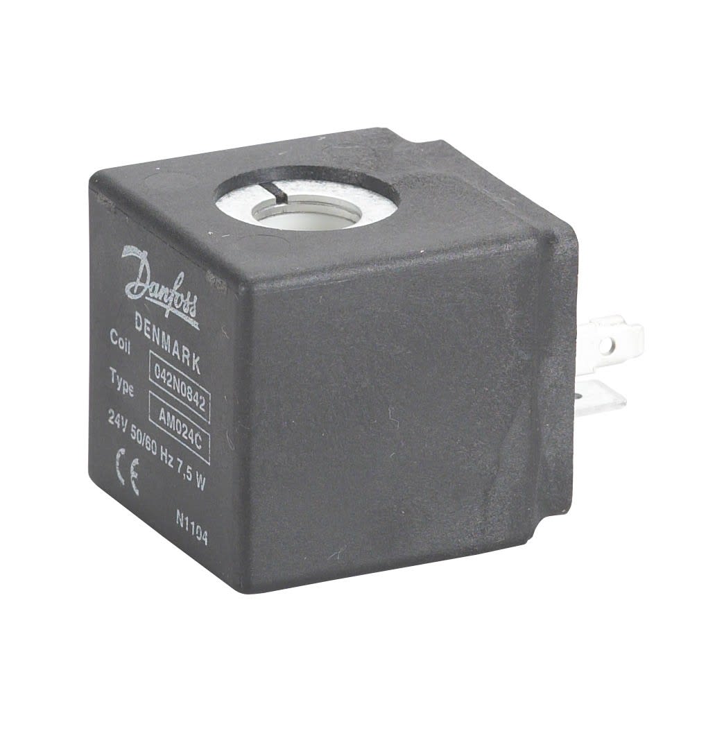 Danfoss - Bobine d'électrovanne, AM024C, Cosse DIN, 24 V Racc. Élect.: Cosse DIN, Tension