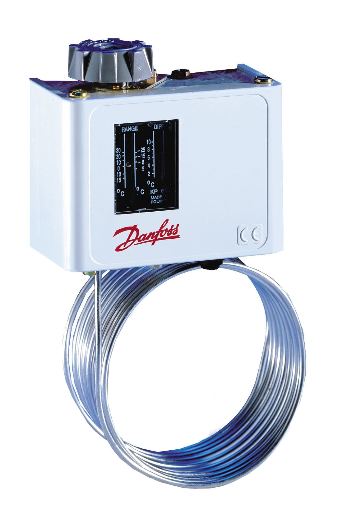 Danfoss - Thermostat, KP61 Plage de températures [°C]: -30 - 15, Réarmement: Auto, Fonctio