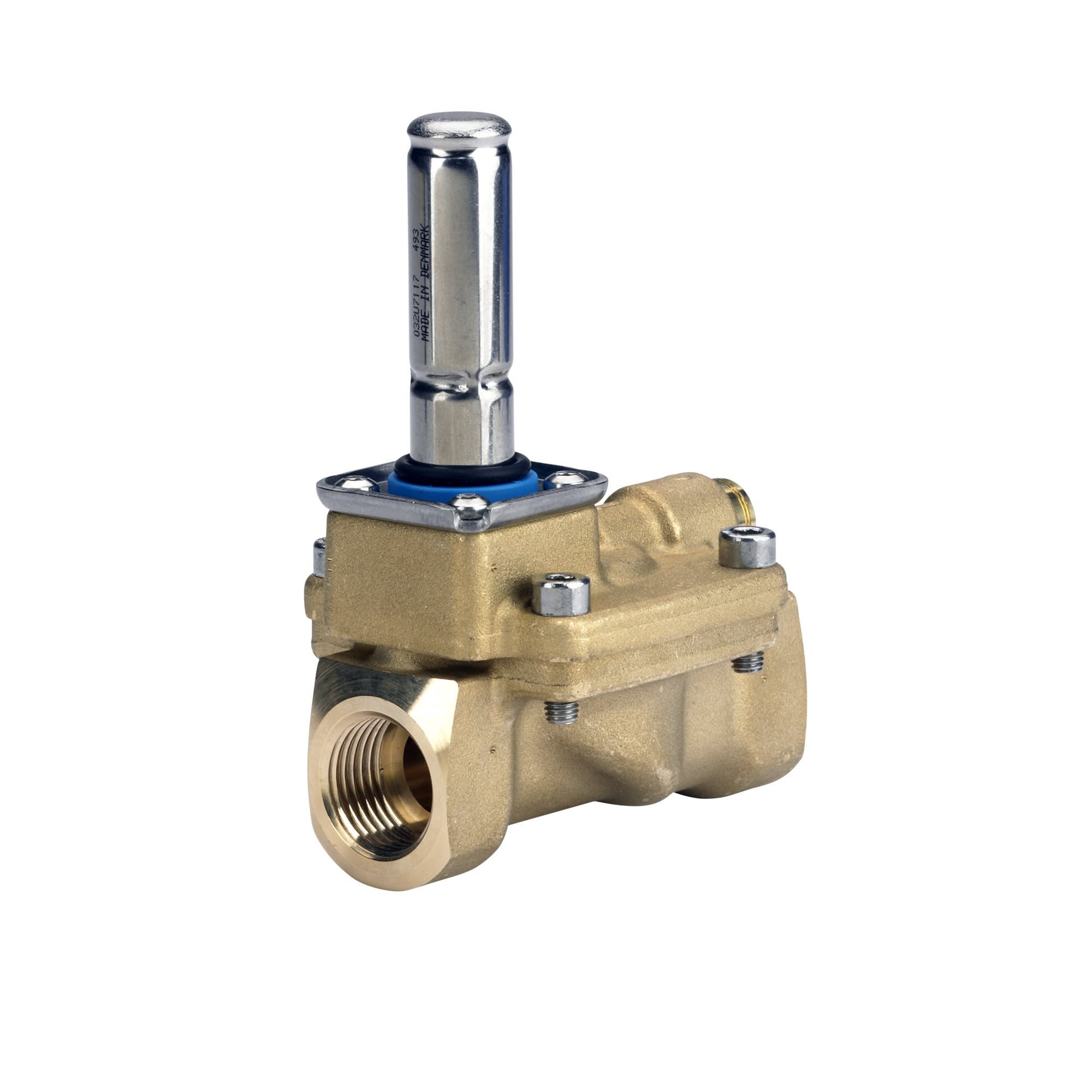 Danfoss - Vanne solénoïde, EV220B, G, 1/2, FKM Matériau du corps: Laiton, Fonctionnement:
