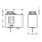 Danfoss - Thermostat, KP78 Plage de températures [°C]: 30 - 90, Réarmement: Auto, Fonction