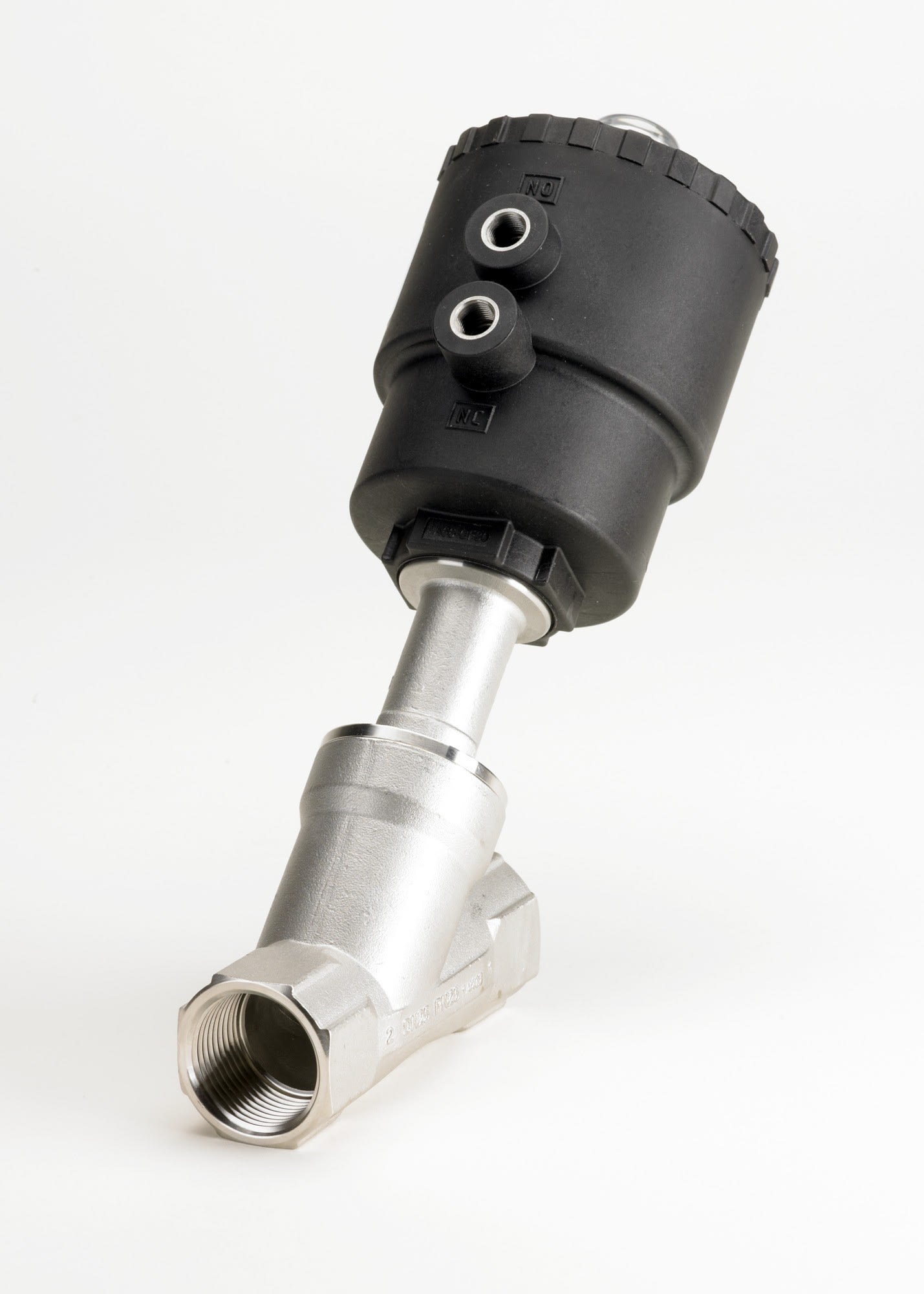 Danfoss - Vanne pilotée à siège incliné, AV210C, G, 1, PTFE Matériau du corps: Acier inoxy