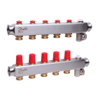 Danfoss - SSM-5 Collecteur inox 5+5 avec préréglage de débit, T° max 90°C, Pmax 10b, Dp ma