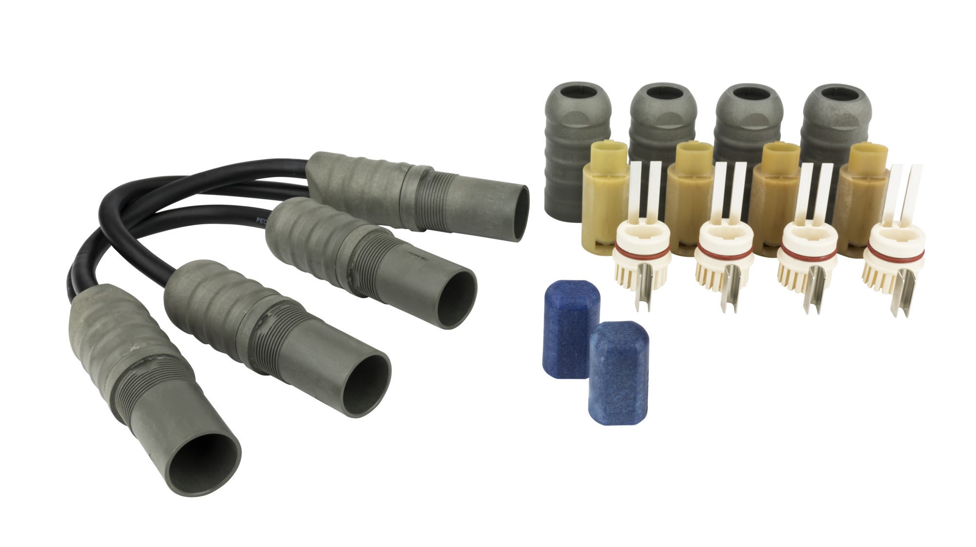 Danfoss - Connecto X 250V 16A IP66 dérivation en X 4 câbles+2 term. Pour autorégulant (B)